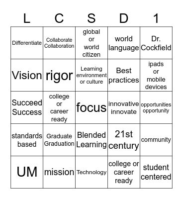 DR. WOODWARD BINGO Card