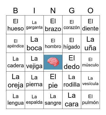 LANSA Medical Terminology BINGO Card
