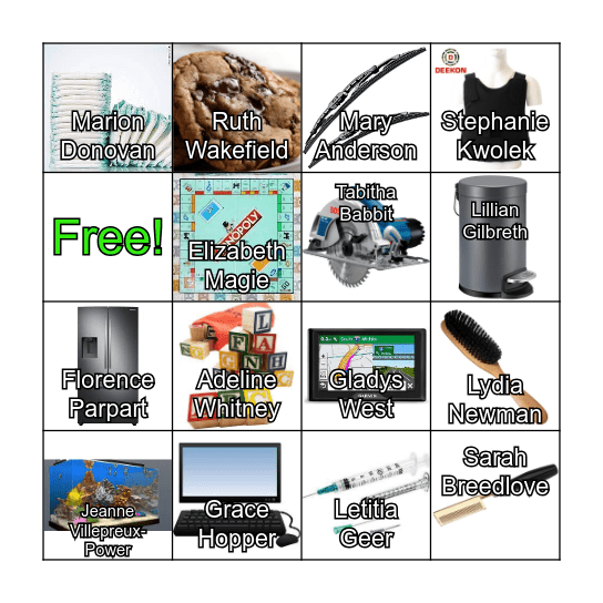 Sisters In Innovation Bingo Card