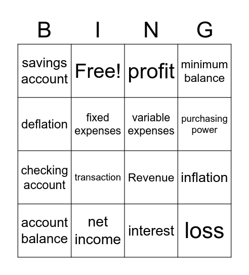 Growing a Business Bingo Card