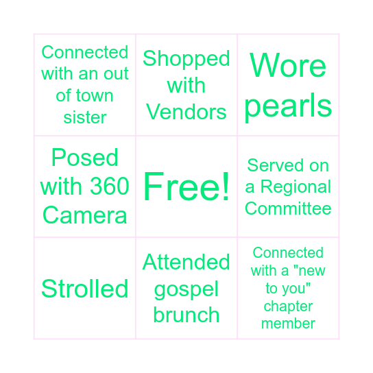 2022 SCRC Bingo Card