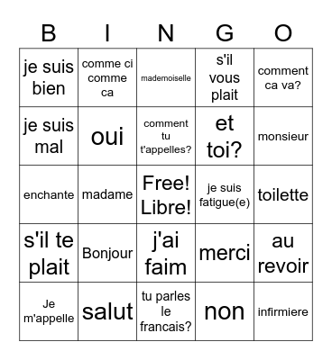 Greetings T3 2022 Bingo Card