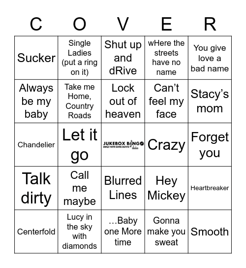 COVER ALL 25 SQUARES!!! Bingo Card