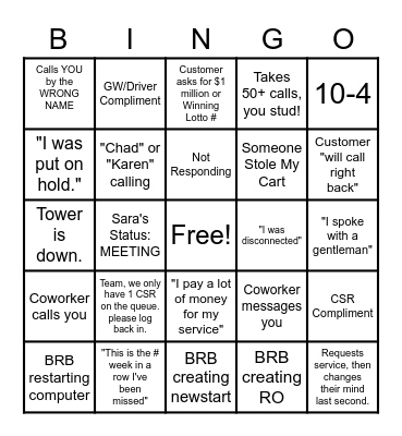 Greewaste Bingo Hall Bingo Card