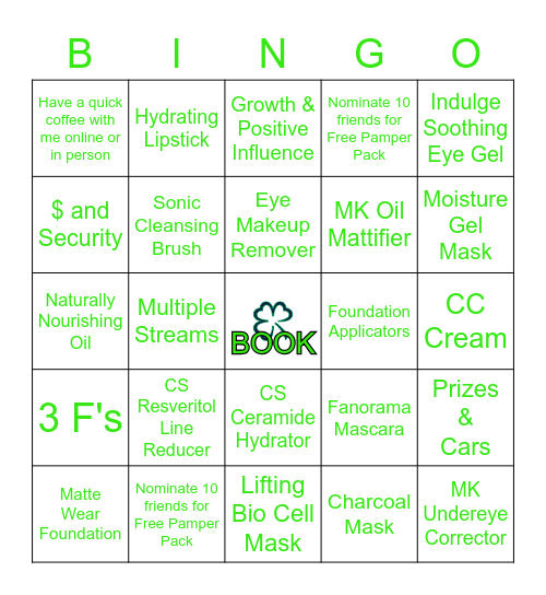 BEAUTY BINGO Card