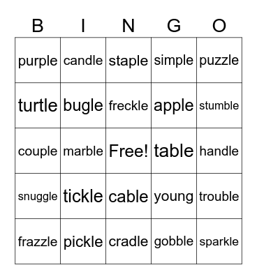 Unit 17 Week 1 Bingo Card