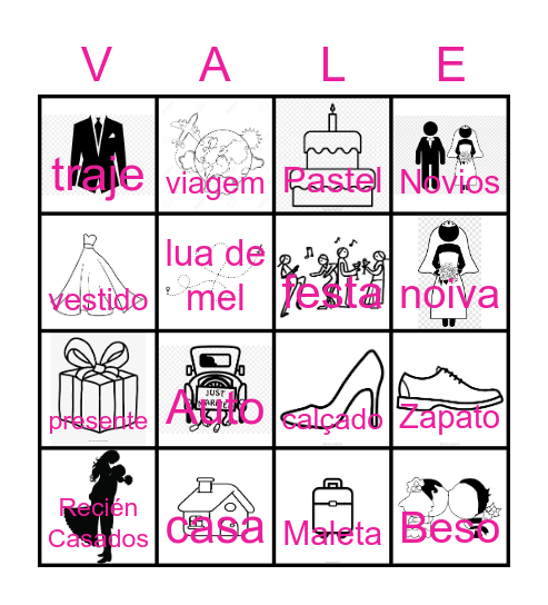 Despedida Bingo Card