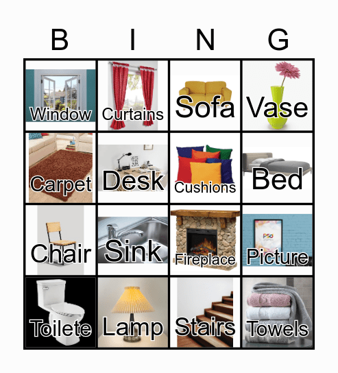Furniture Bingo Card