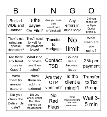 Coach Bingo! Bingo Card
