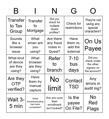 Coach Bingo! Bingo Card