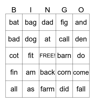 Seth's Bingo Game Bingo Card
