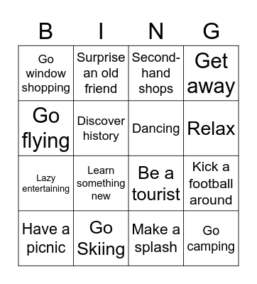 Inter-6 Bingo Card