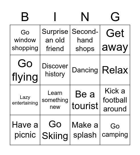 Inter-6 Bingo Card