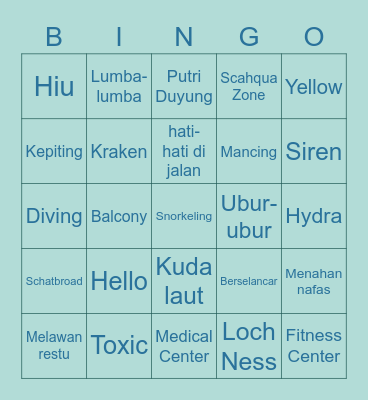 SCHATREIS Bingo Card