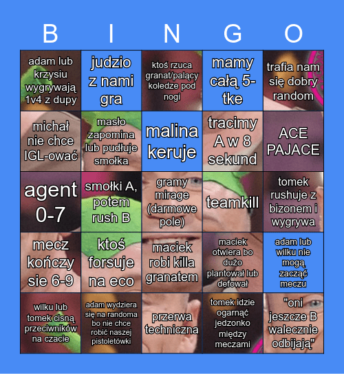 MOI ZDRAJCY BINGO Card