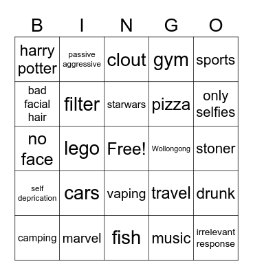 Hingo Bingo Card