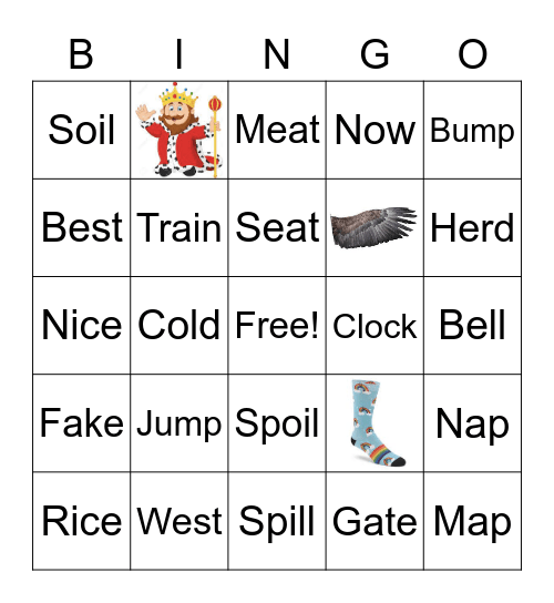 New Sight Words Bingo Card