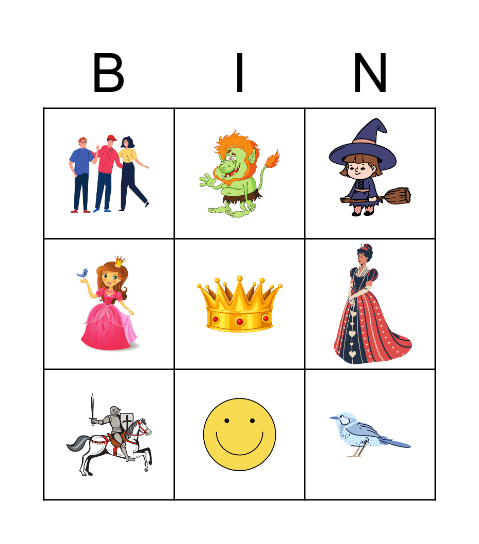 Fairy Bingo Card