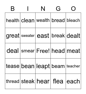 EA bingo Card