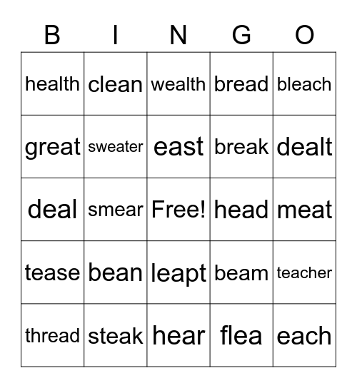 EA bingo Card