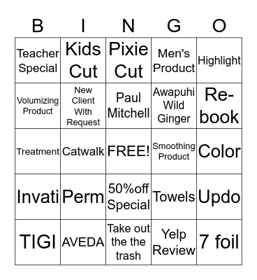Encore Life Bingo Card