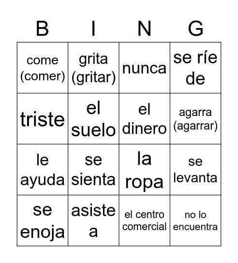 Pobre Ana - SET ONE Bingo Card