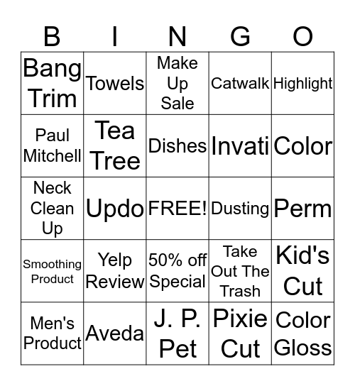 Encore Life Bingo Card