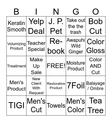 Encore Life Bingo Card