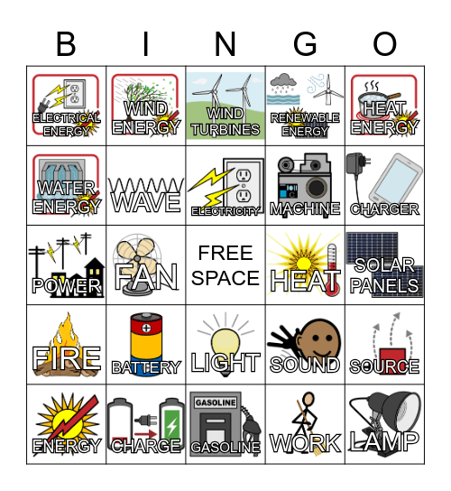 March 2022 - Energy Bingo Card
