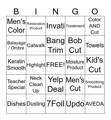 Encore Life Bingo Card