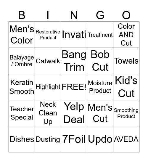 Encore Life Bingo Card