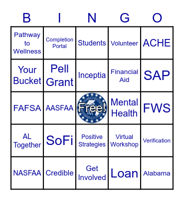AASFAA Spring Workshop Bingo Card