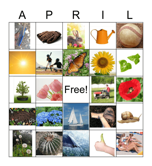 Spring Bingo Card