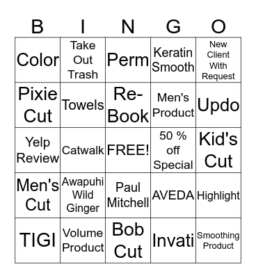 Encore Life Bingo Card