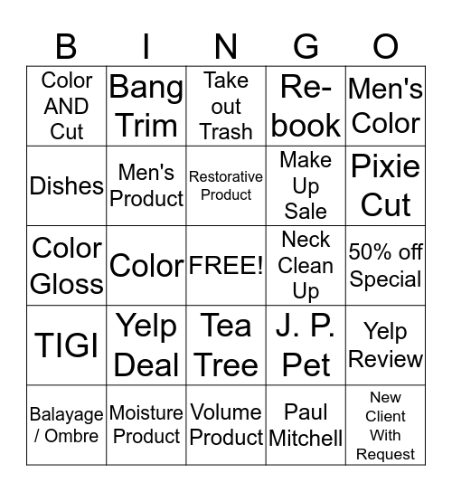 Encore Life Bingo Card