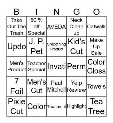Encore Life Bingo Card