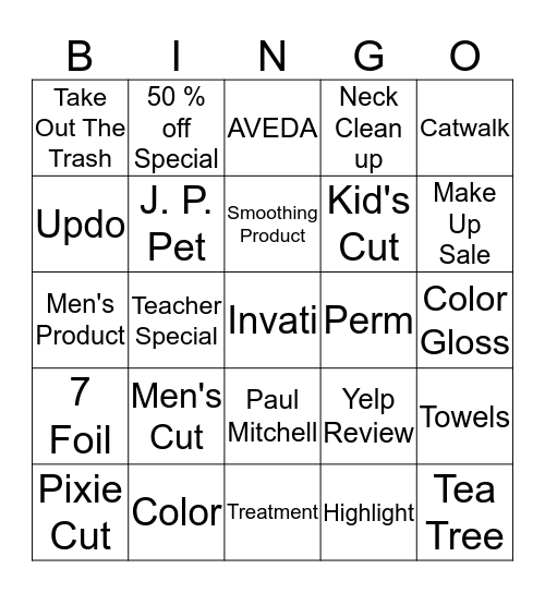 Encore Life Bingo Card