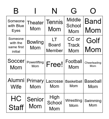 Lady Tigers Icebreaker Bingo Card