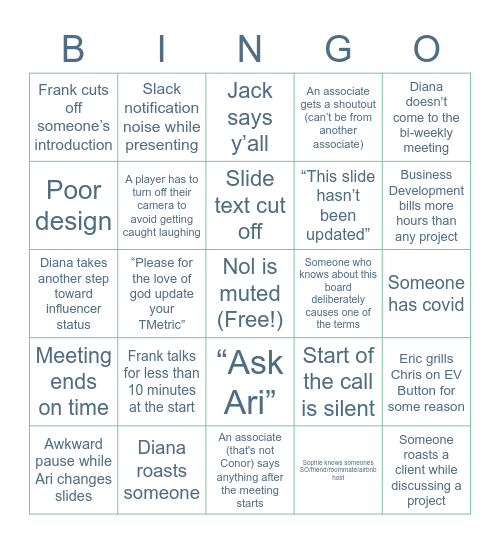 ADL Bi-Weekly Bingo Card