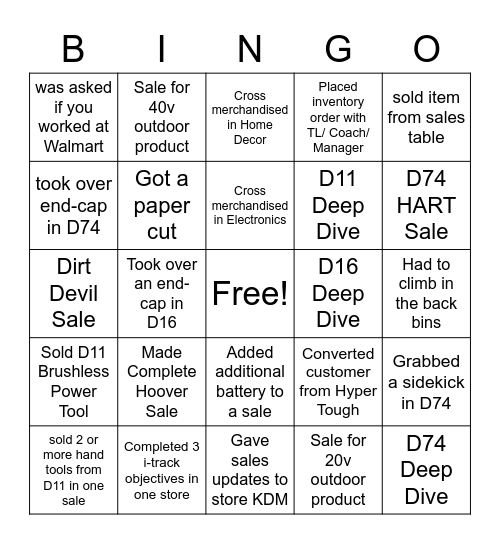 DoItWithHART Bingo Card