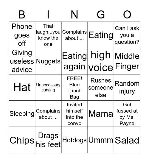 nugget-bingo-card