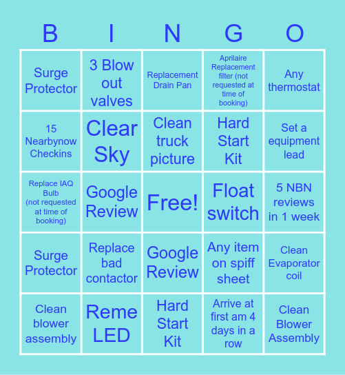 Chilling Challenge Bingo Card