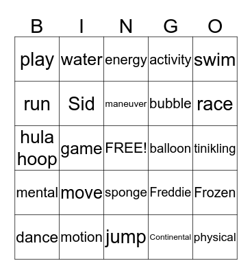 Triple M  Bingo Card
