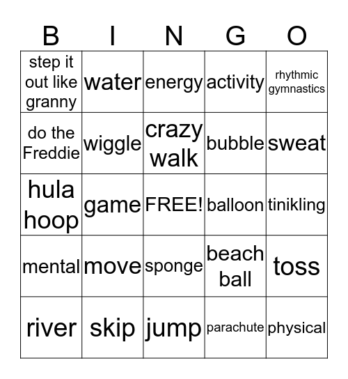 Triple M  Bingo Card
