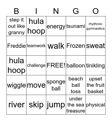 Triple M  Bingo Card