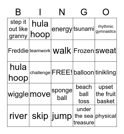 Triple M  Bingo Card