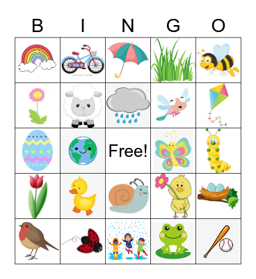 Spring Bingo Card