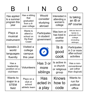 STEP Icebreaker Bingo Card