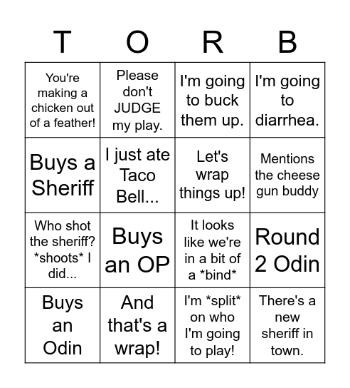 Torb on VALORANT Bingo Card