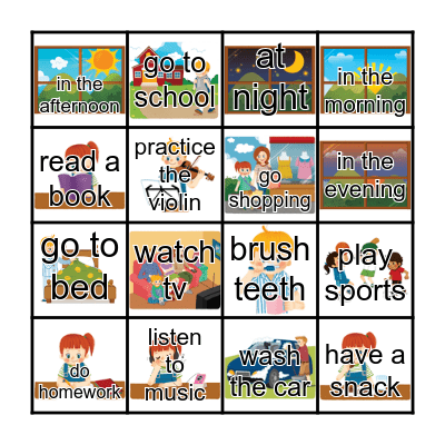 Smart English 4 - units 7&8 Bingo Card